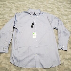 Rochester Shirt Mens 16 1/2 Blue Non Iron Long Sleeve Button-Up NWT